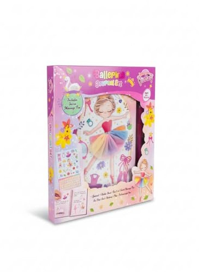 STRIDERS مجموعة دفتر يوميات راقصة الباليه للبنات - مجموعة كتابة أحلام وحيد القرن مع دفتر ملاحظات وقلم وملصقات | مجموعة هدايا يوميات ممتعة وإبداعية للأطفال، مثالية للمدرسة والحفلات والسفر - Image 2